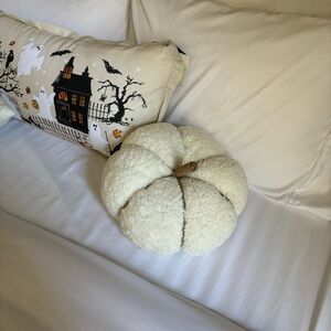 Sherpa Cozy Pumpkin Pillow
